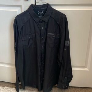 Grunt Style Men’s Long Sleeve Fishing Shirt Black Sold Out XL